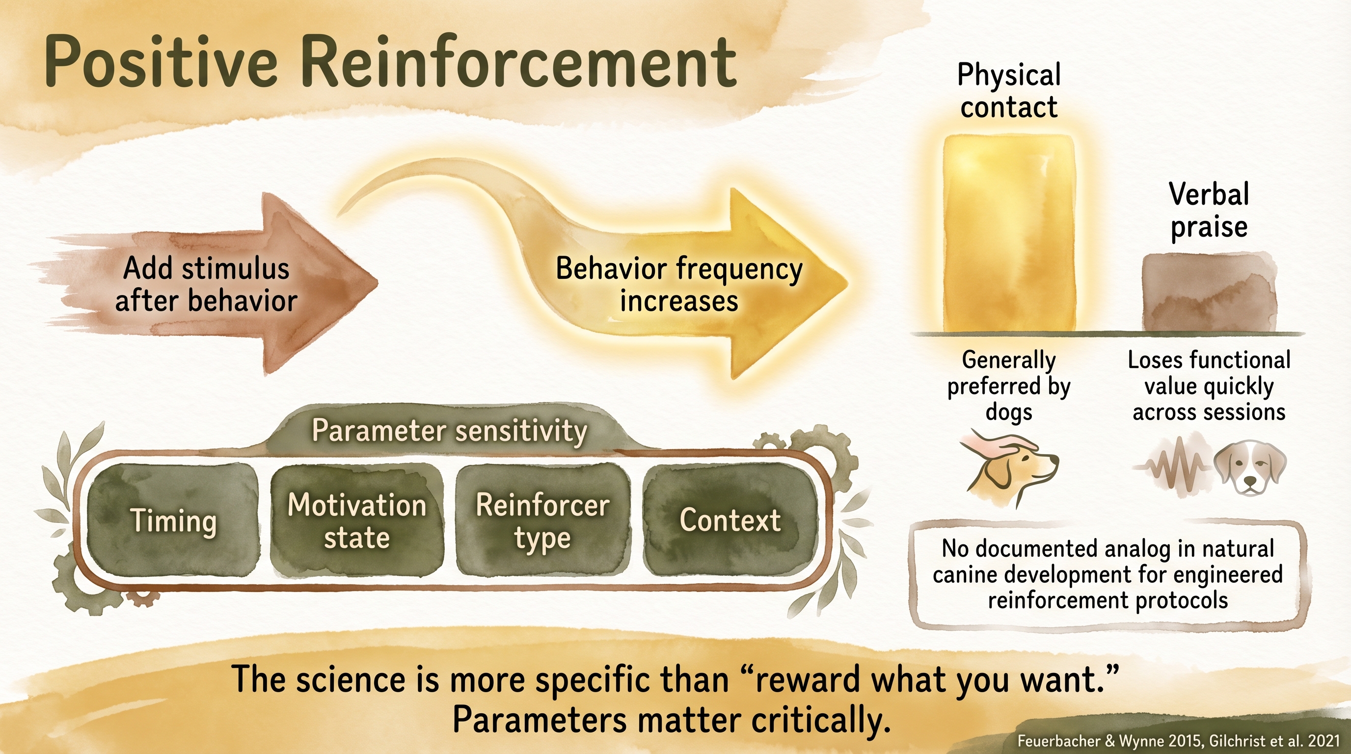 Infographic: Positive reinforcement showing behavior increase through stimulus addition - Just Behaving Wiki