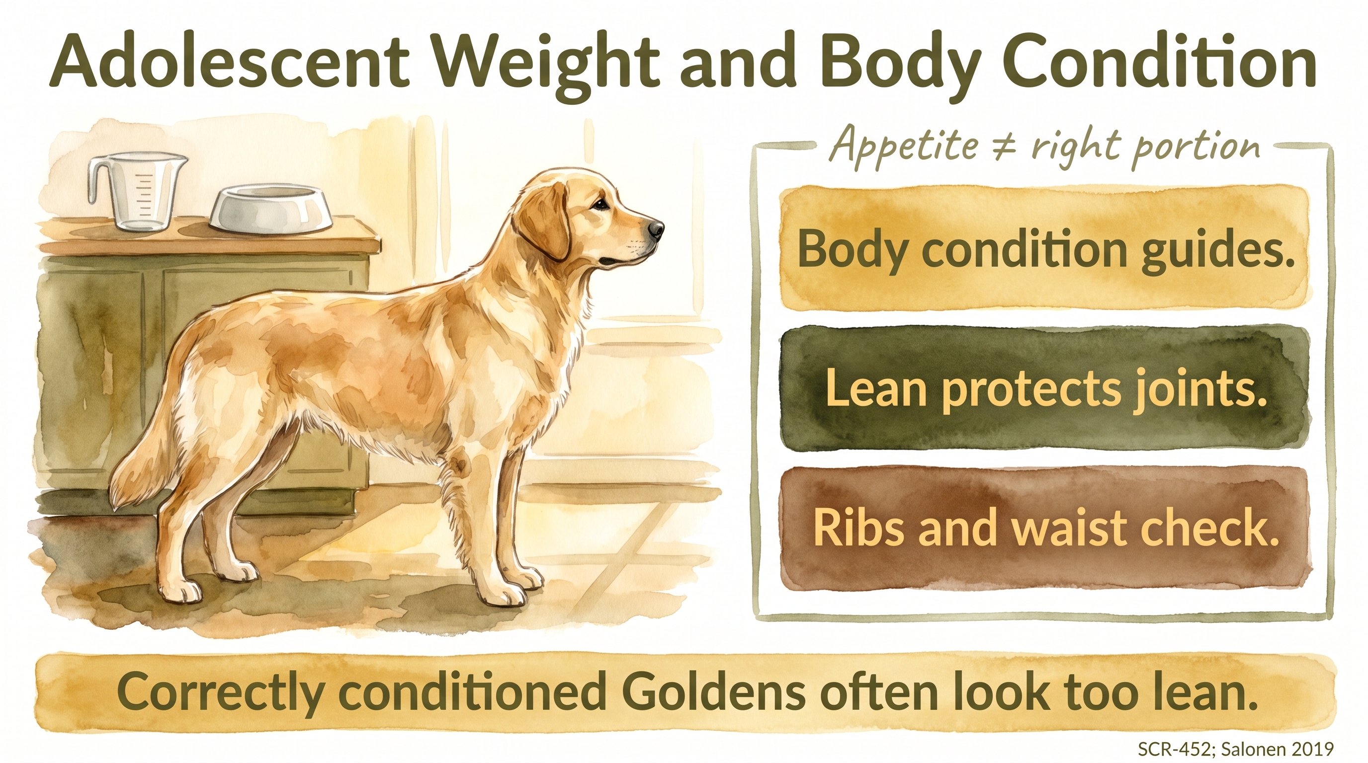 Infographic: Adolescent Weight and Body Condition - how JB uses lean body condition to guide - Just Behaving Wiki