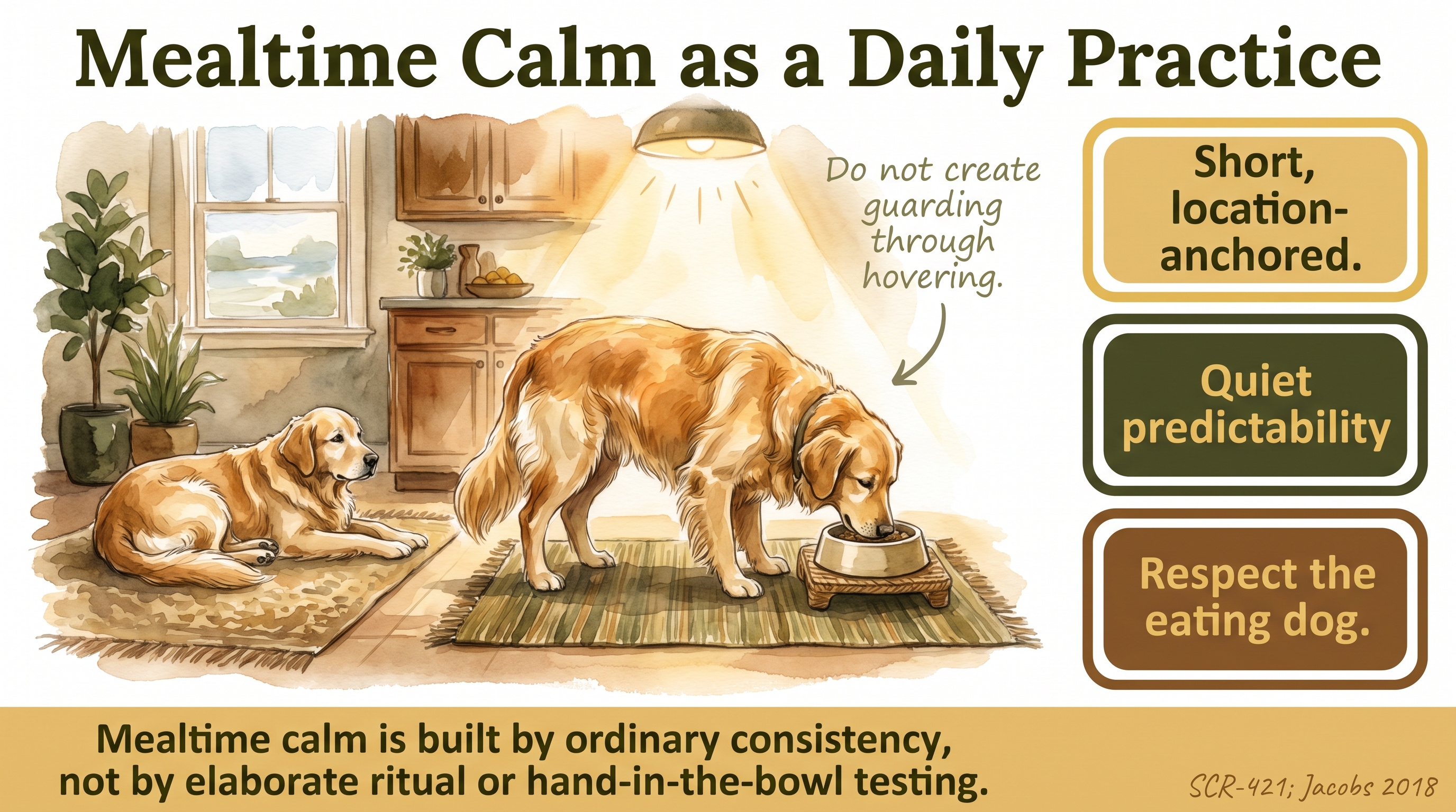 Infographic: Mealtime Calm as a Daily Practice - how JB treats feeding as a quiet daily ritual rooted - Just Behaving Wiki