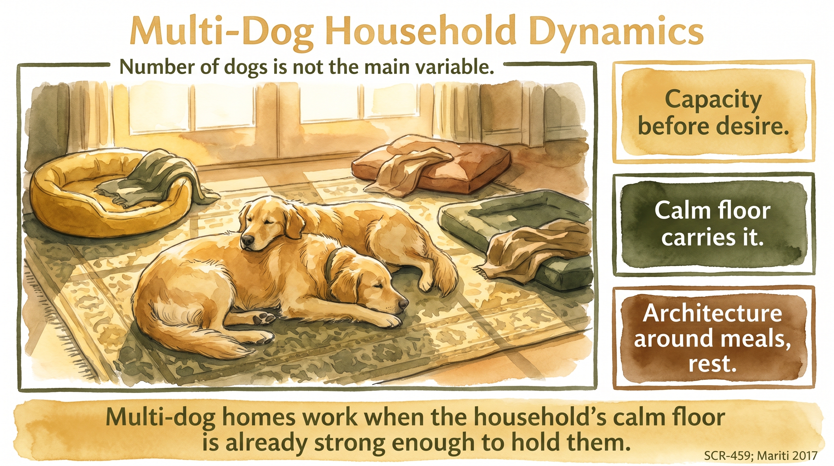 Infographic: Multi-Dog Household Dynamics - how JB thinks about multi-dog homes, what makes them stable - Just Behaving Wiki