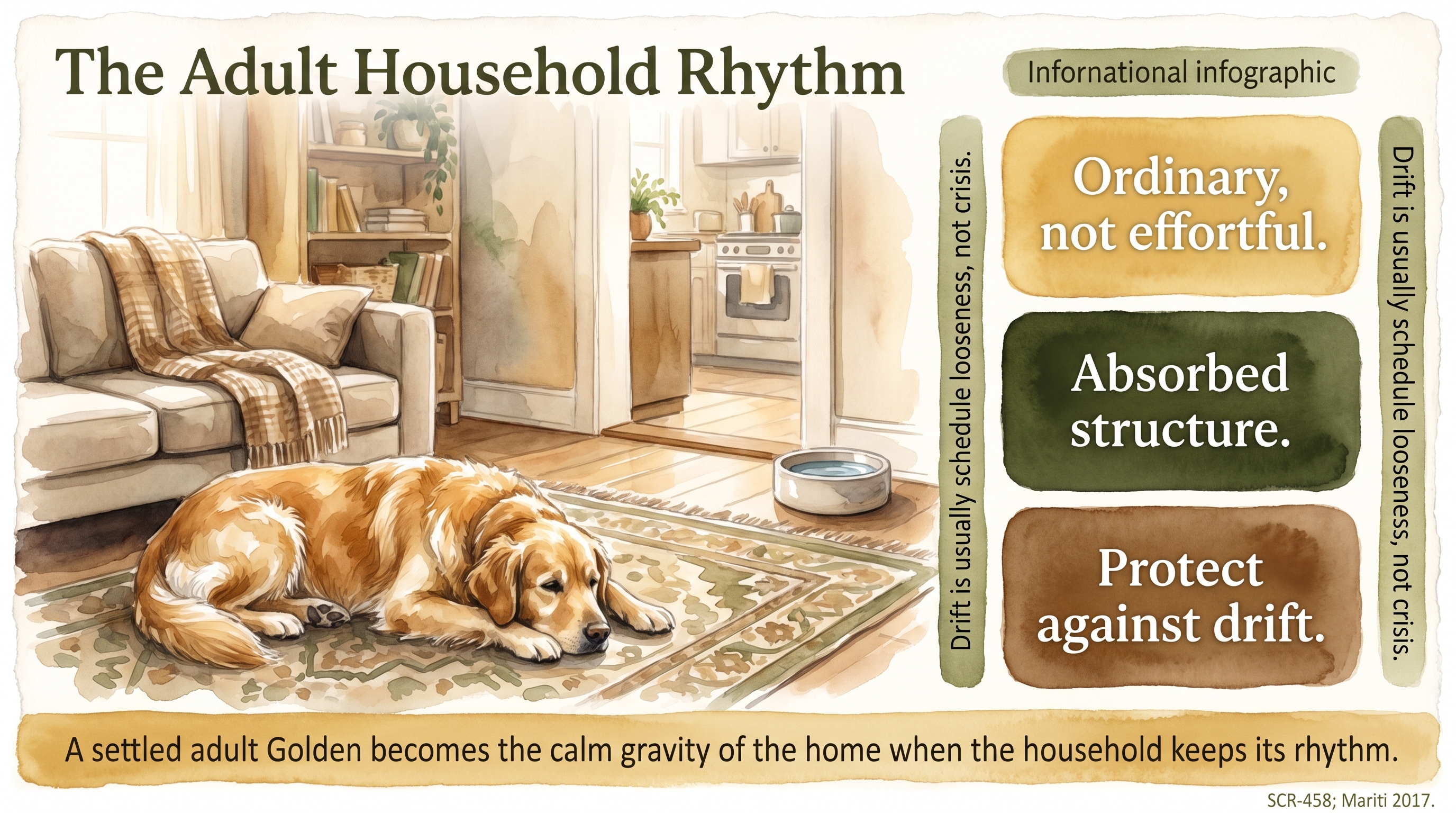 Infographic: The Adult Household Rhythm - how the calm household rhythm matures in adulthood - Just Behaving Wiki