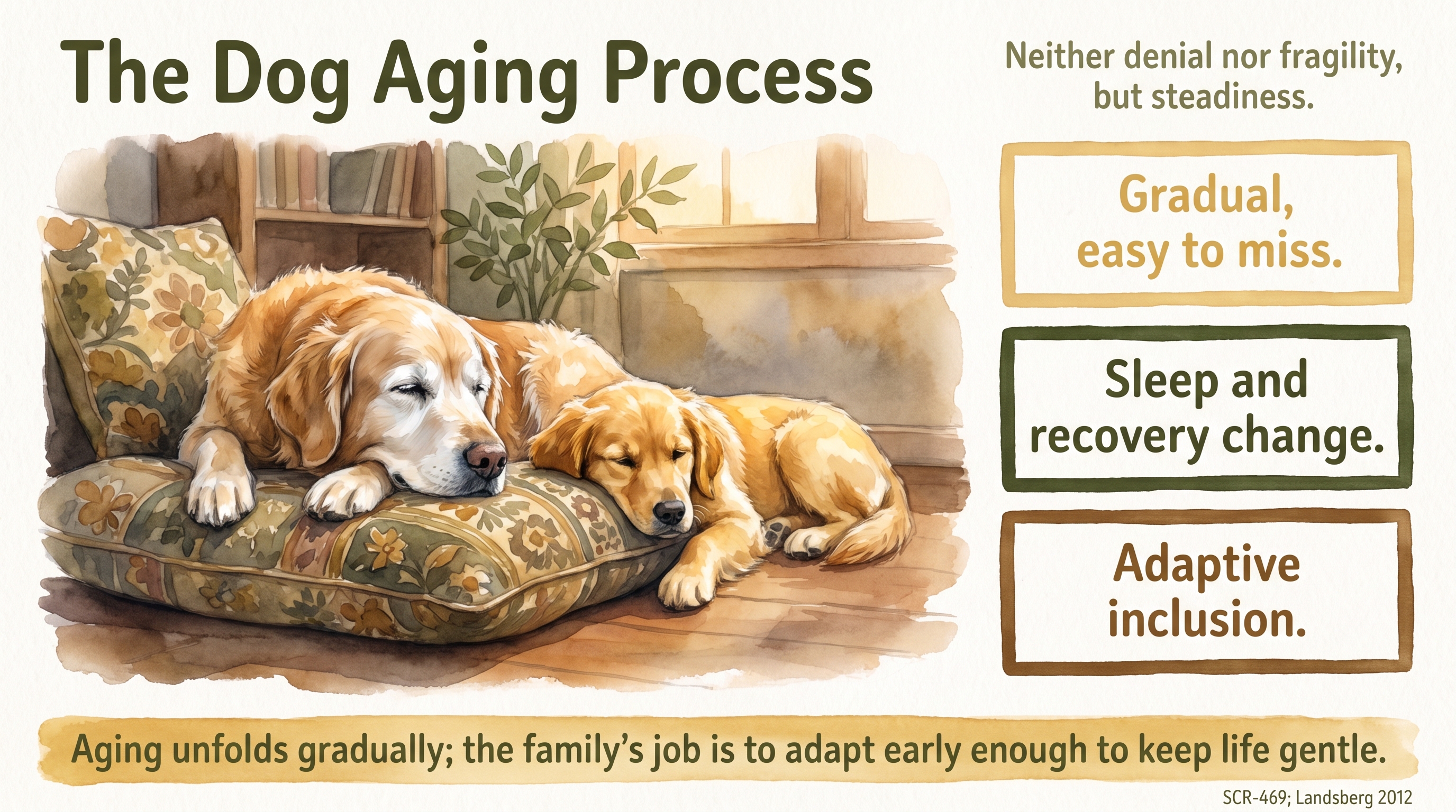 Infographic: The Dog Aging Process - what normal aging and age-related change look like in Golden - Just Behaving Wiki