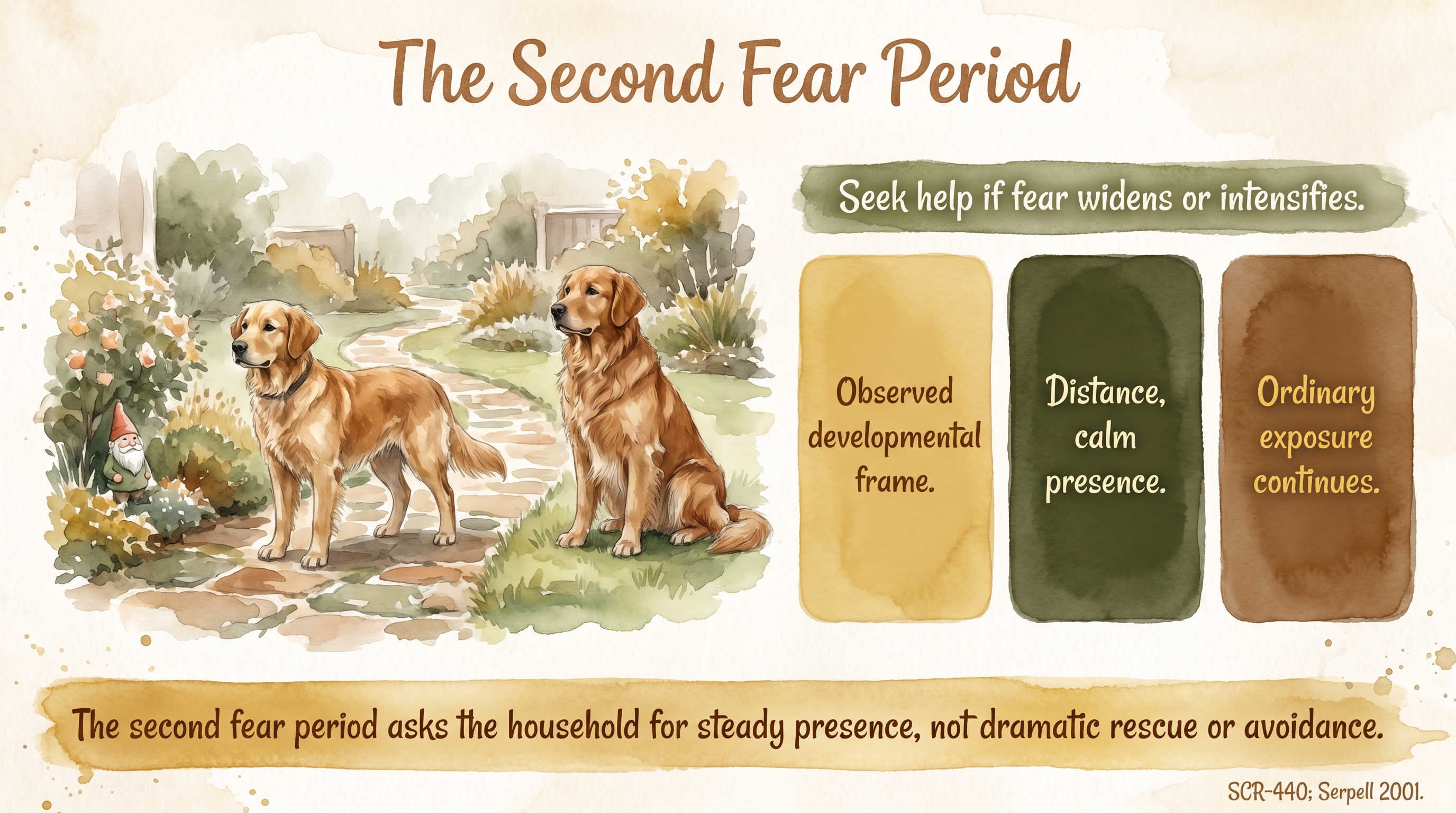 Infographic: The Second Fear Period - what families mean by the second fear period - Just Behaving Wiki