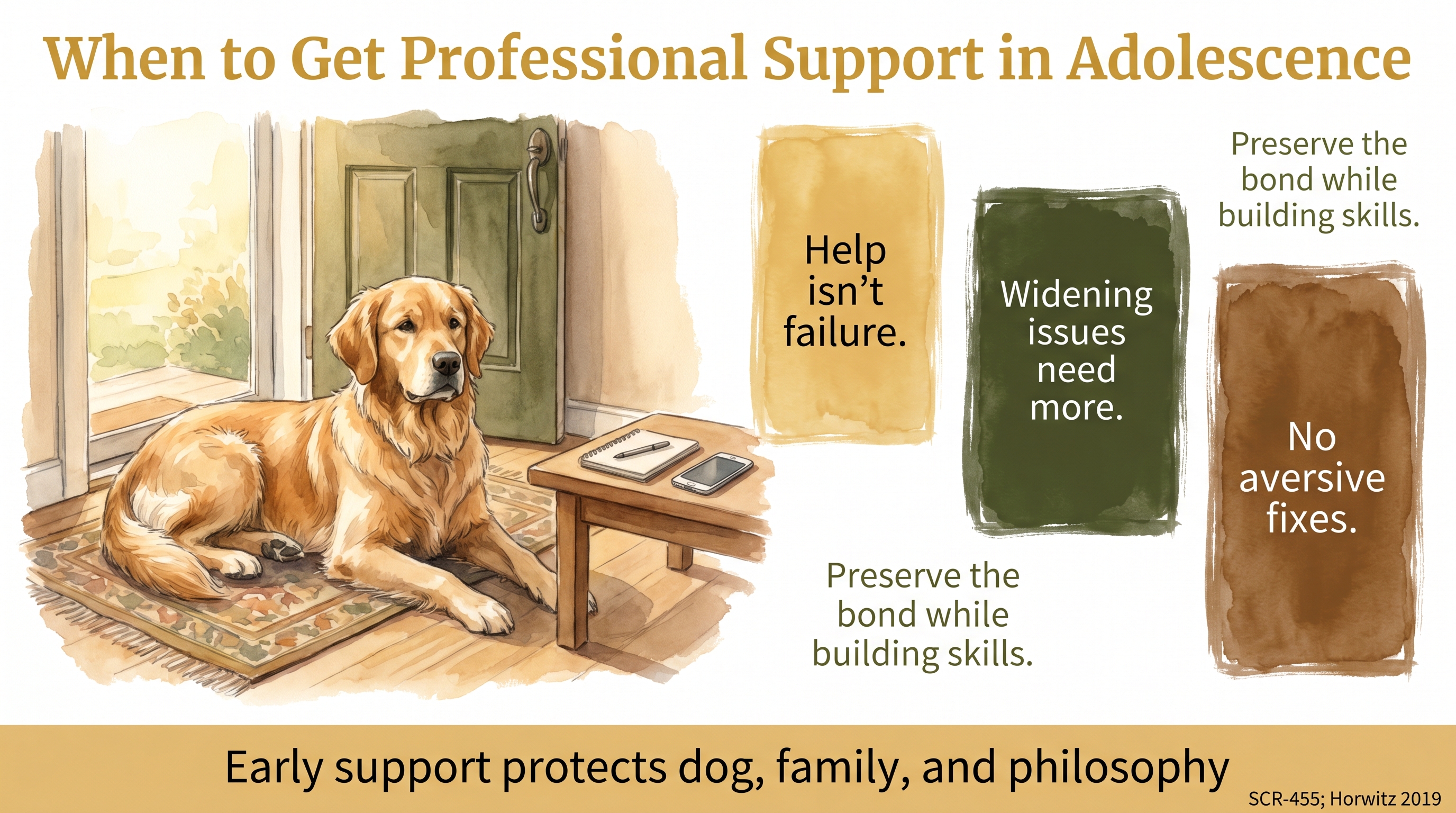 Infographic: When to Get Professional Support in Adolescence - when adolescent challenges are bigger - Just Behaving Wiki
