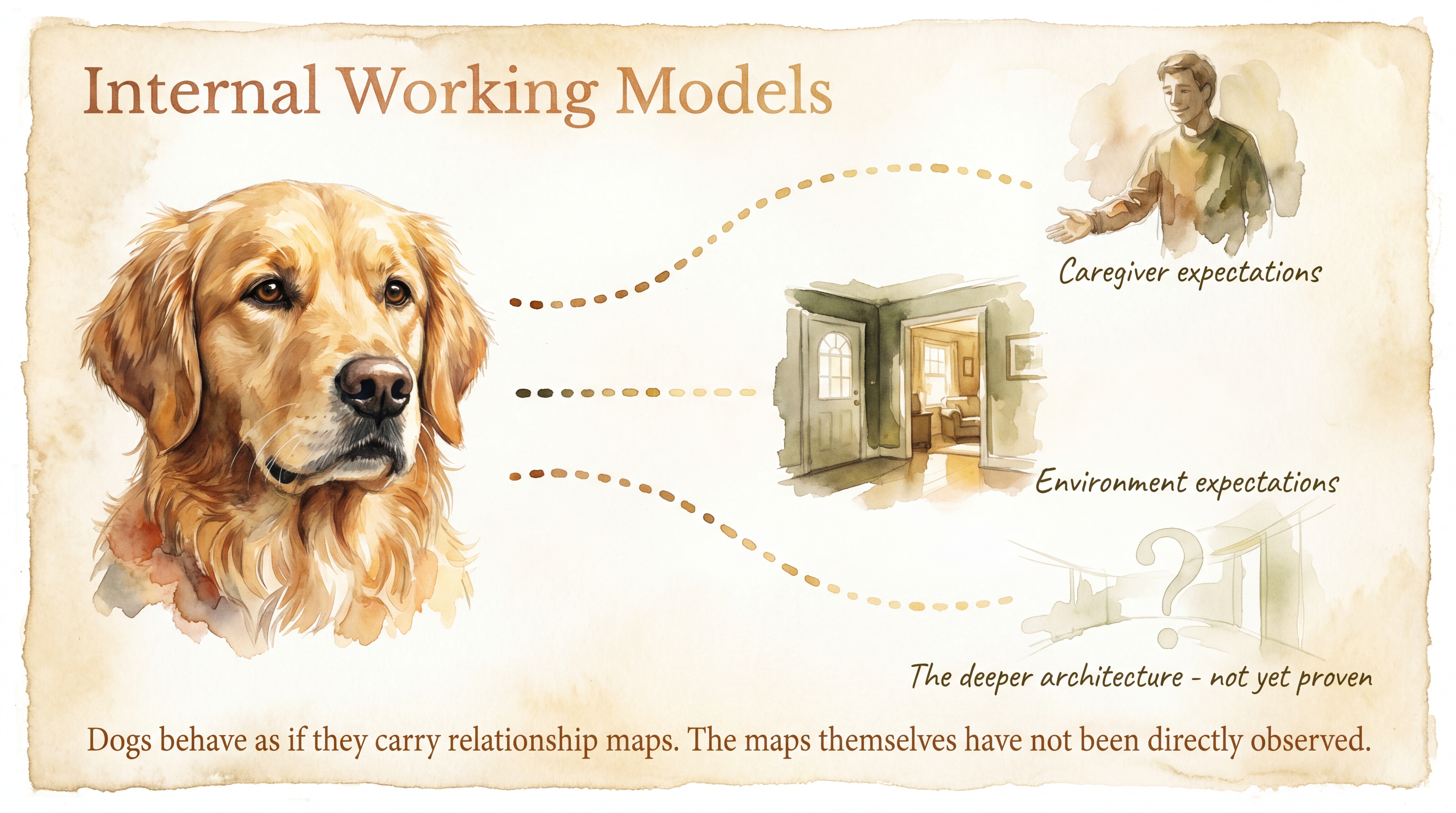 Infographic: Internal Working Models and the Honest Gap - The limits of applying Bowlby's internal working model concept to canine cognition - Just Behaving Wiki