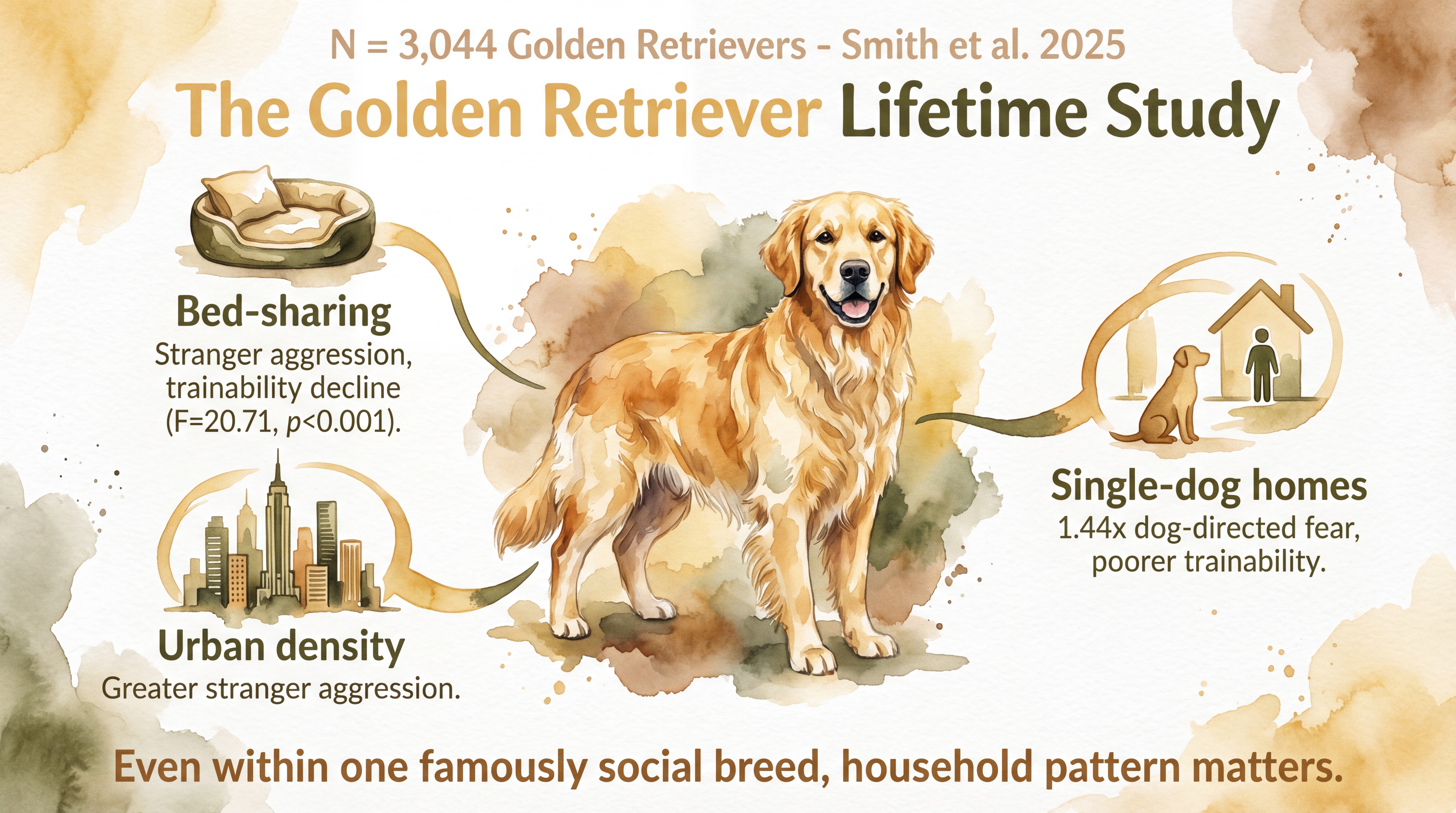 Infographic: The Golden Retriever Lifetime Study - How the Morris Animal Foundation longitudinal study informs understanding of Golden Retriever health and environment - Just Behaving Wiki