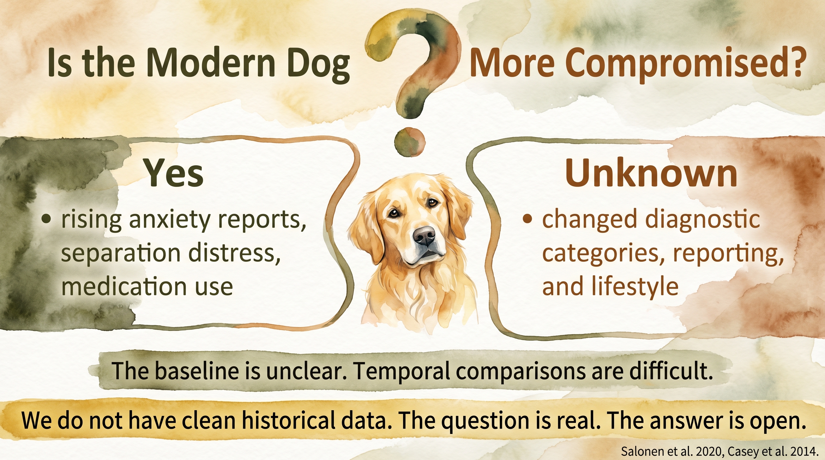 Infographic: Is the modern dog more compromised comparing rising reports against unclear historical baseline - Just Behaving Wiki