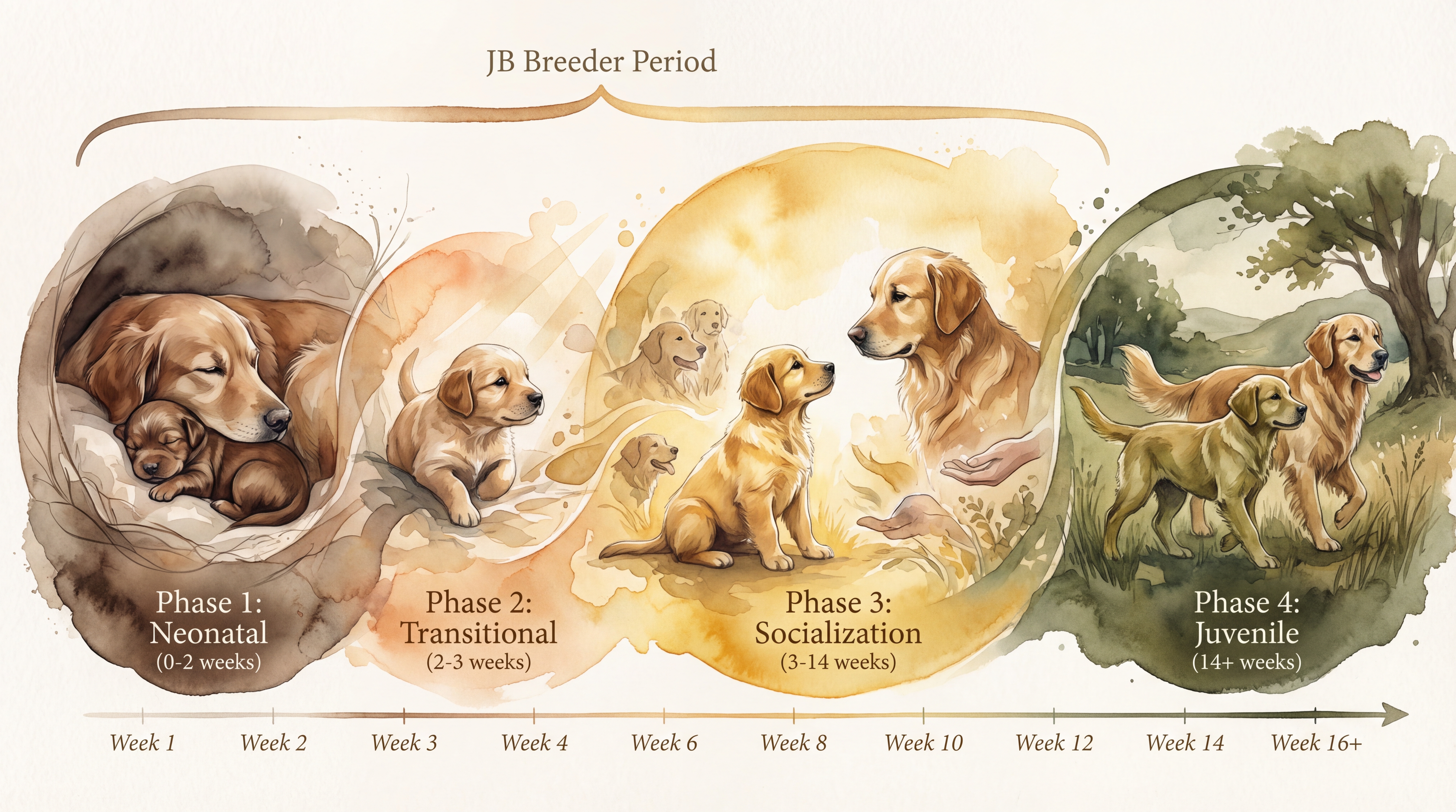 Infographic: The developmental baseline - sensitive period timeline showing how early experiences build neural architecture during the socialization window - Just Behaving Wiki