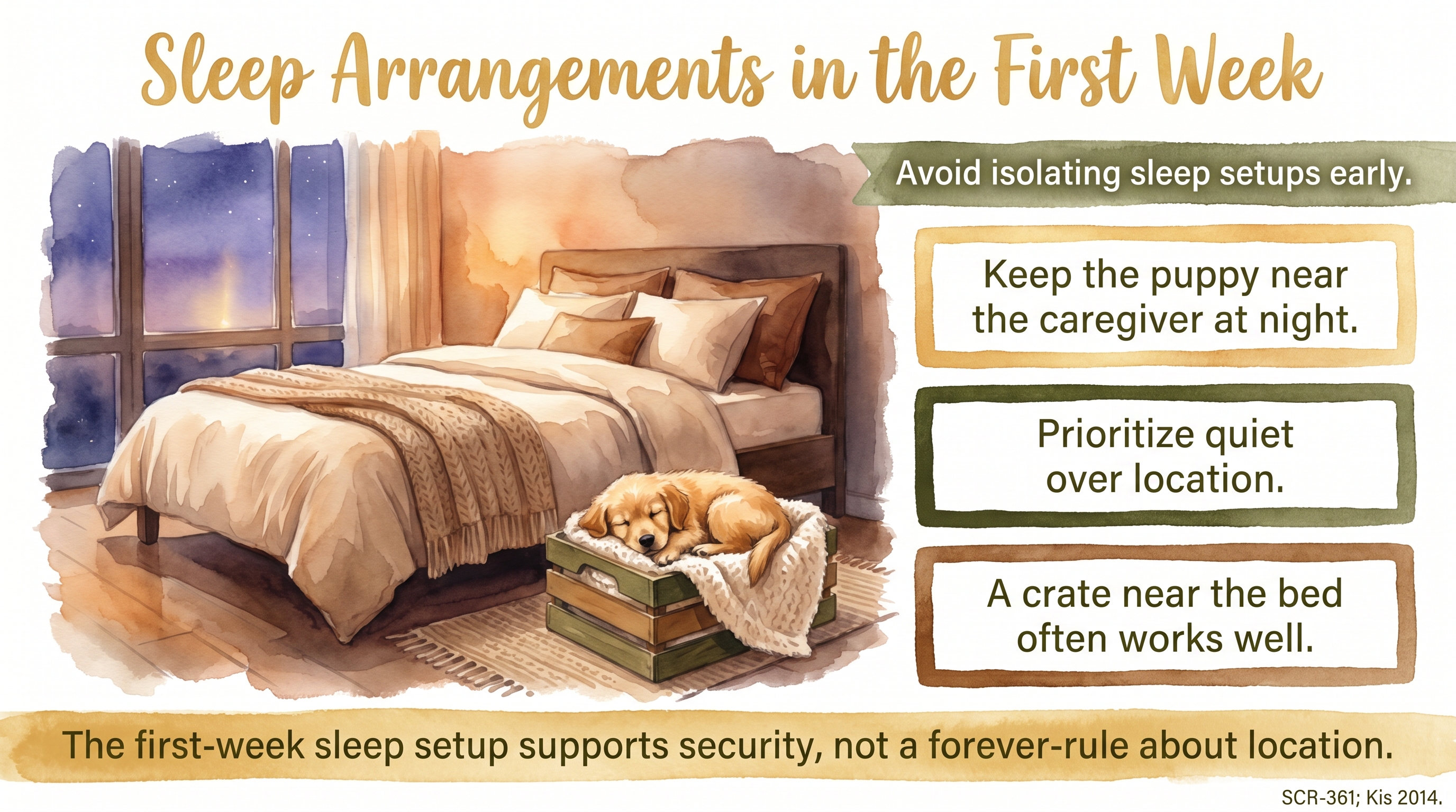 Infographic: Sleep arrangements in the first week - proximity and quiet support regulation - Just Behaving Wiki